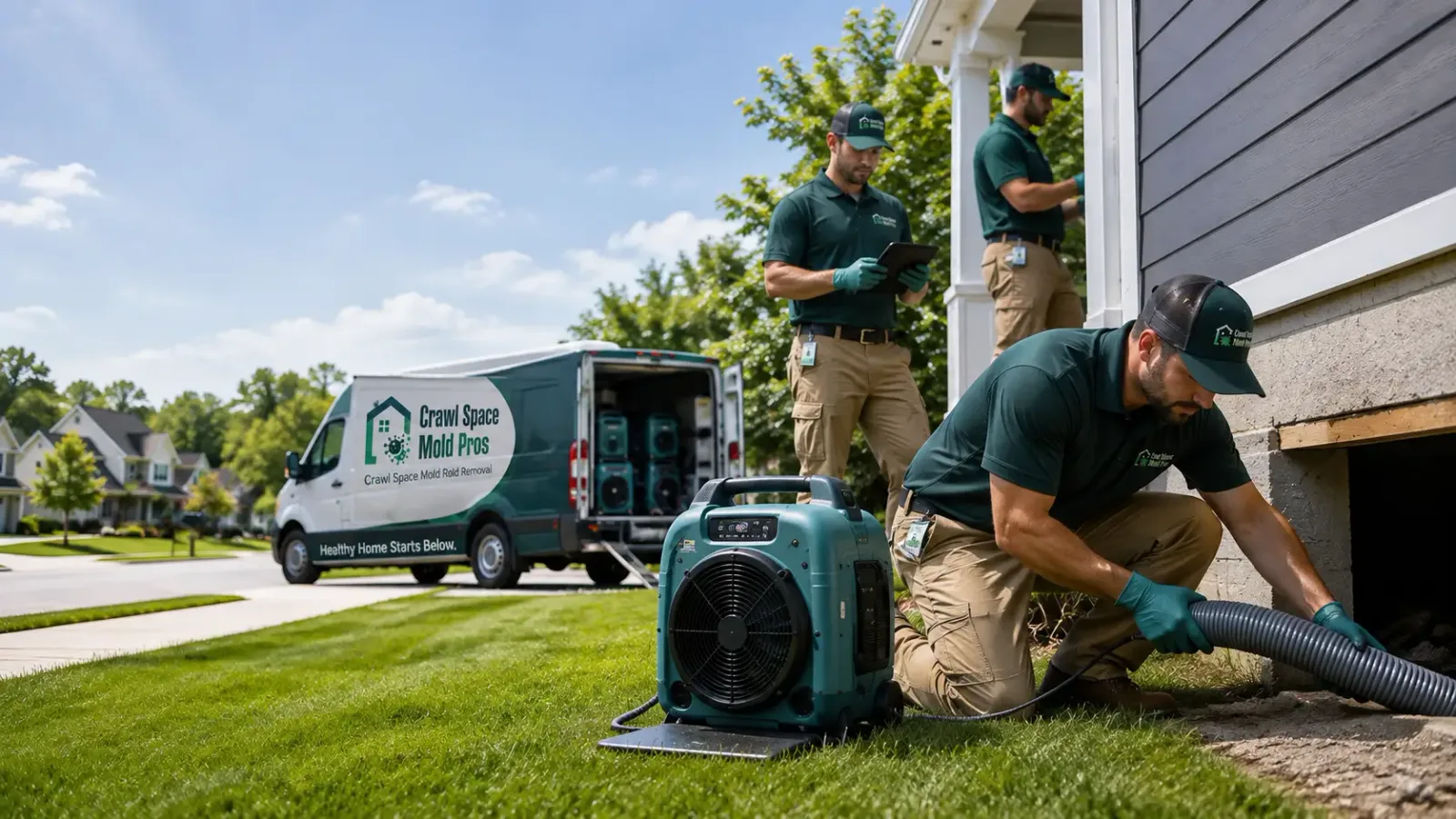 Crawl Space Mold Removal in New Prague, MN